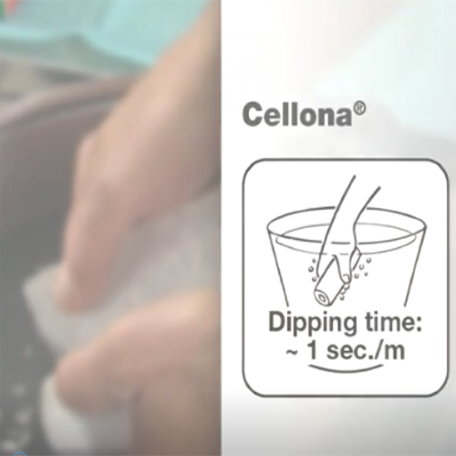 Изображение ОСНОВЫ РАБОТЫ С ГИПСОВЫМ БИНТОМ ЦЕЛЛОНА