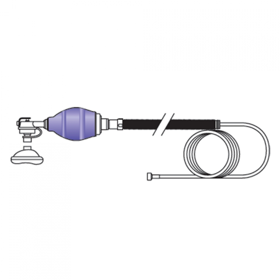 Изображение МЕШОК АМБУ ДЕТСКИЙ С МАСКОЙ И ГИБКОЙ ТРУБКОЙ