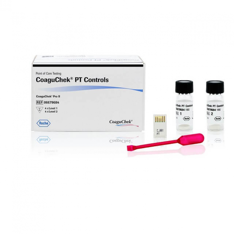 Изображение КОНТРОЛЬНЫЙ МАТЕРИАЛ ДЛЯ ПРОВЕРКИ КАЧЕСТВА ТЕСТ-ПОЛОСОК НА ПТВ COAGUCHEK PRO II (COAGUCHEK PT CONTROLS)