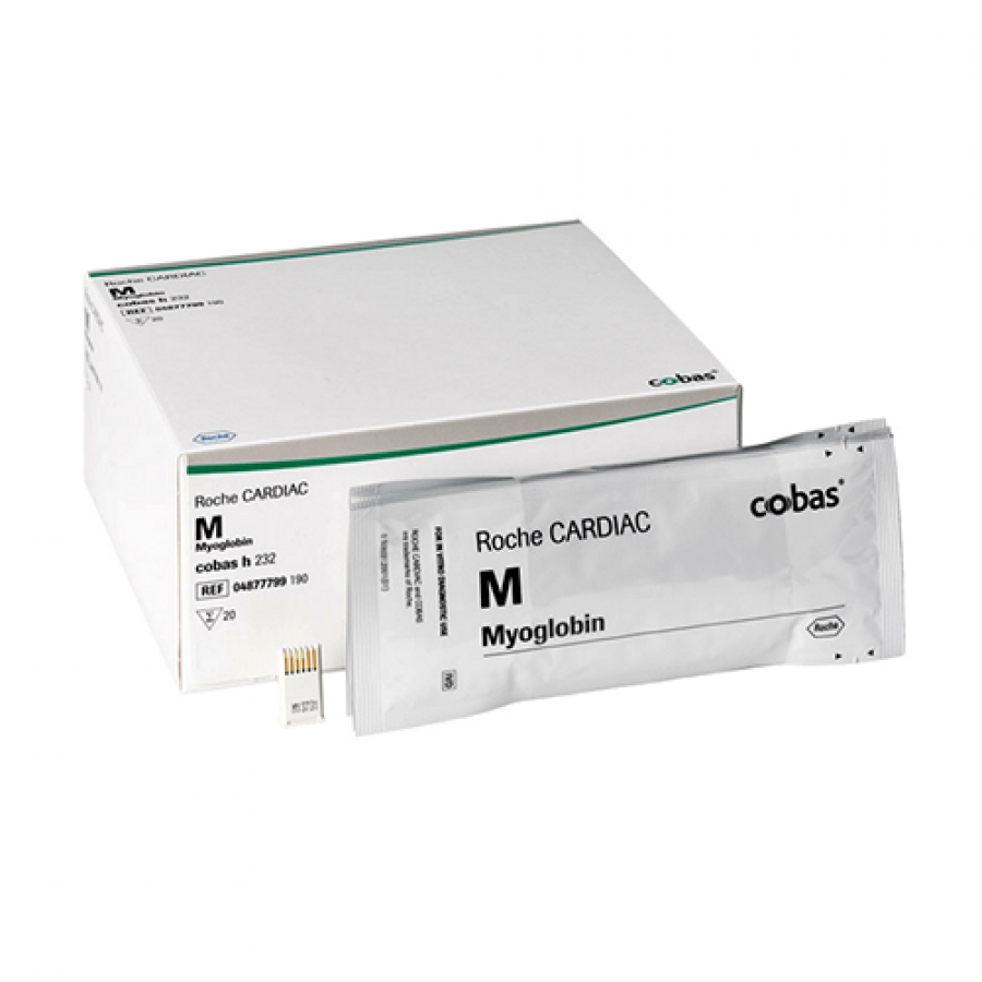 Изображение ТЕСТ-ПОЛОСКИ ДЛЯ КОЛИЧЕСТВЕННОГО ОПРЕДЕЛЕНИЯ МИОГЛОБИНА COBAS H 232 (ROCHE CARDIAC M MYOGLOBIN)