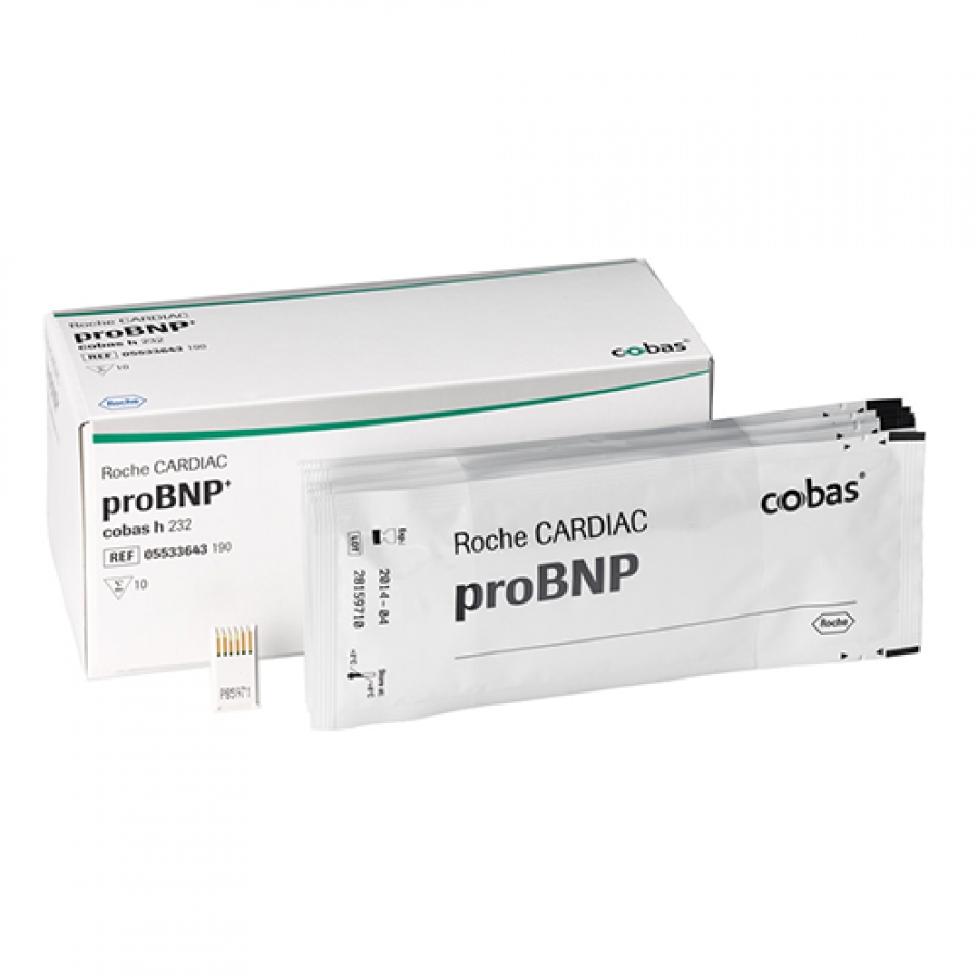 Изображение ТЕСТ-ПОЛОСКИ ДЛЯ КОЛИЧЕСТВЕННОГО ОПРЕДЕЛЕНИЯ NT-PRO BNP COBAS H 232 (ROCHE CARDIAC PRO BNP)