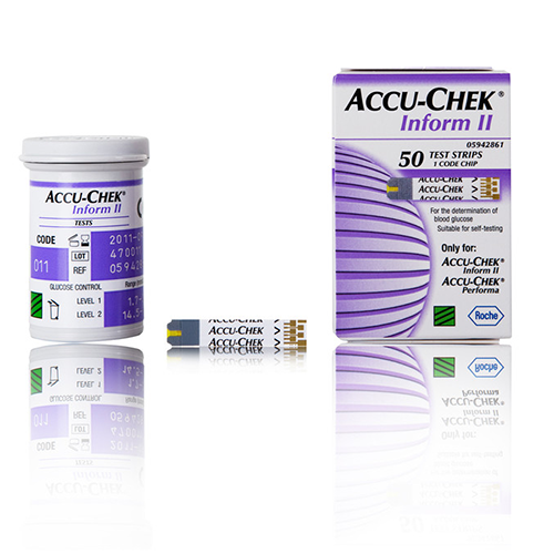Изображение ТЕСТ-ПОЛОСКИ ДЛЯ ОПРЕДЕЛЕНИЯ УРОВНЯ ГЛЮКОЗЫ ACCU CHEK INFORM II (ACCU CHEK INFORM II EU2)