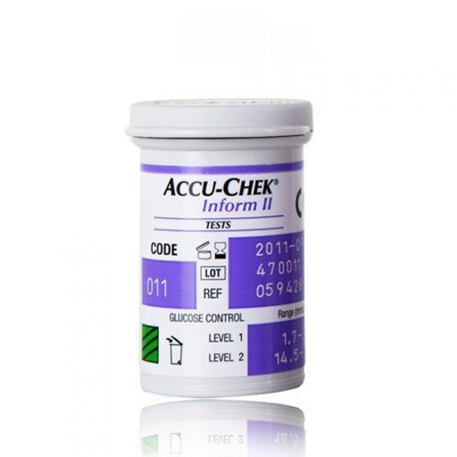 Изображение ТЕСТ-ПОЛОСКИ ДЛЯ ОПРЕДЕЛЕНИЯ УРОВНЯ ГЛЮКОЗЫ ACCU CHEK INFORM II (ACCU CHEK INFORM II EU2)
