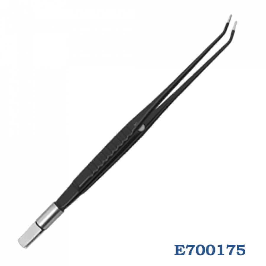 Изображение ПИНЦЕТ БИПОЛЯРНЫЙ ПРЯМОЙ С ИЗОГНУТЫМИ КОНЧИКАМИ МНОГОРАЗОВЫЙ 19 СМ