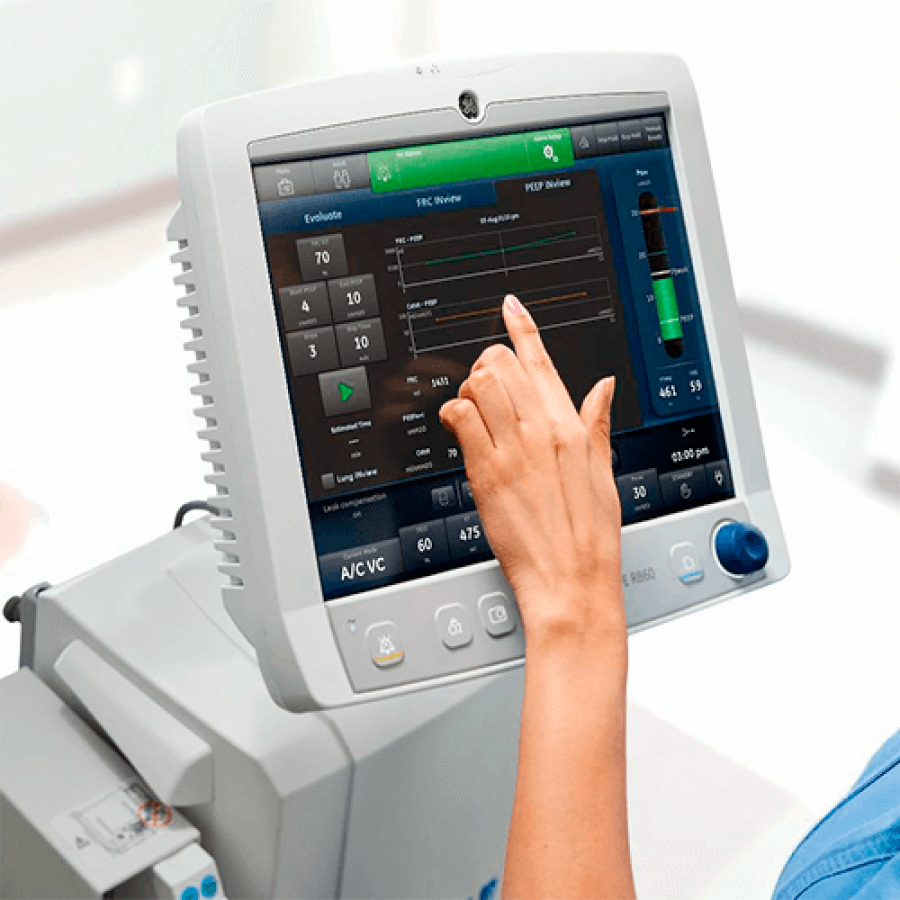 Изображение АППАРАТ ИСКУССТВЕННОЙ ВЕНТИЛЯЦИИ ЛЕГКИХ CARESCAPE R860 (КОМПЛЕКТАЦИЯ EXPERT)