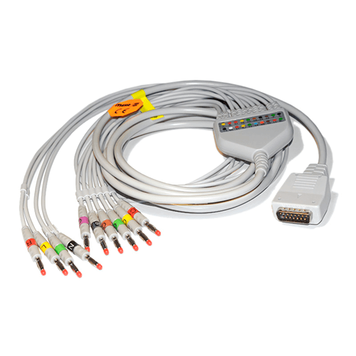 Изображение ИНТЕГРИРОВАННЫЙ ЭКГ КАБЕЛЬ ДЛЯ ЭЛЕКТРОКАРДИОГРАФОВ МАС 2000 И MAC600