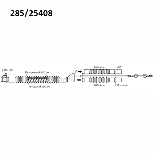 Изображение ДЫХАТЕЛЬНЫЕ КОНТУРЫ КОАКСИАЛЬНЫЕ 3-В-1