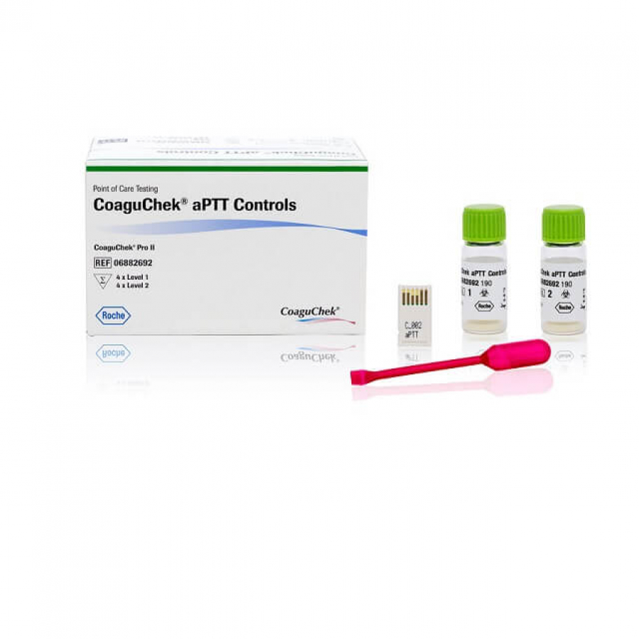 Изображение КОНТРОЛЬНЫЙ МАТЕРИАЛ ДЛЯ ПРОВЕРКИ КАЧЕСТВА ТЕСТ-ПОЛОСОК НА АЧТВ COAGUCHEK PRO II (COAGUCHEK APTT CONTROLS)