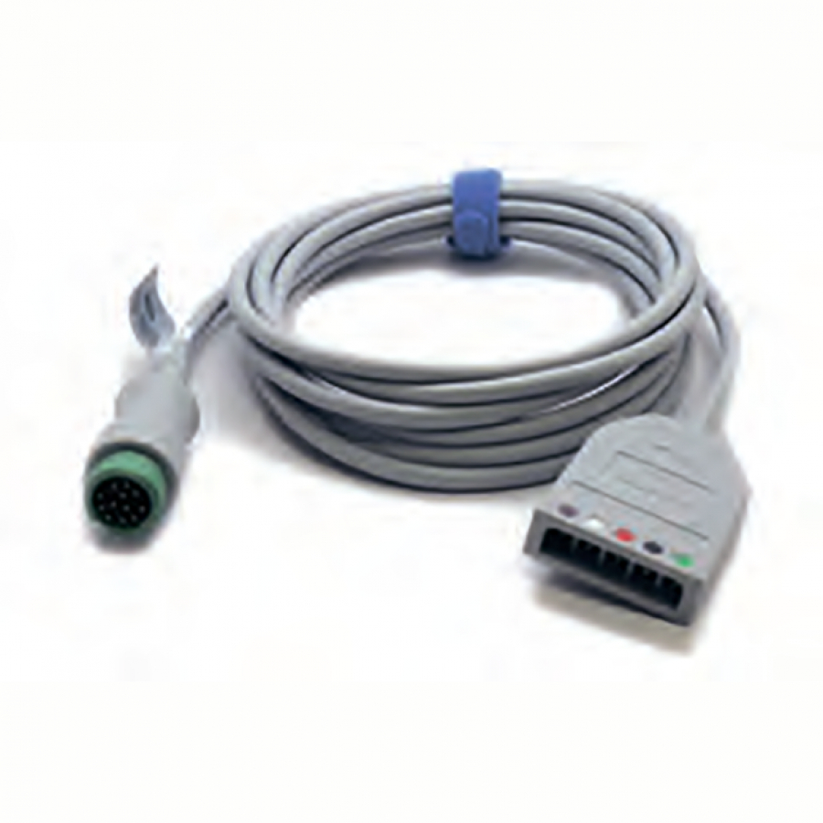 Изображение МАГИСТРАЛЬНЫЙ КАБЕЛЬ ЭКГ НА 3/5 ОТВЕДЕНИЙ (ВЗРОСЛЫЙ)