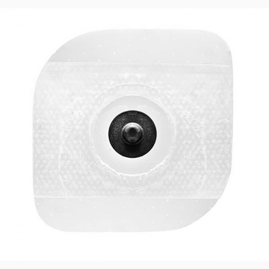 Изображение ЭКГ ЭЛЕКТРОД С ТВЕРДЫМ ГЕЛЕМ ПЕРФОРИРОВАННОЙ ПРОЗРАЧНОЙ ОСНОВЕ WHITESENSOR 7841P ДЛЯ МРТ