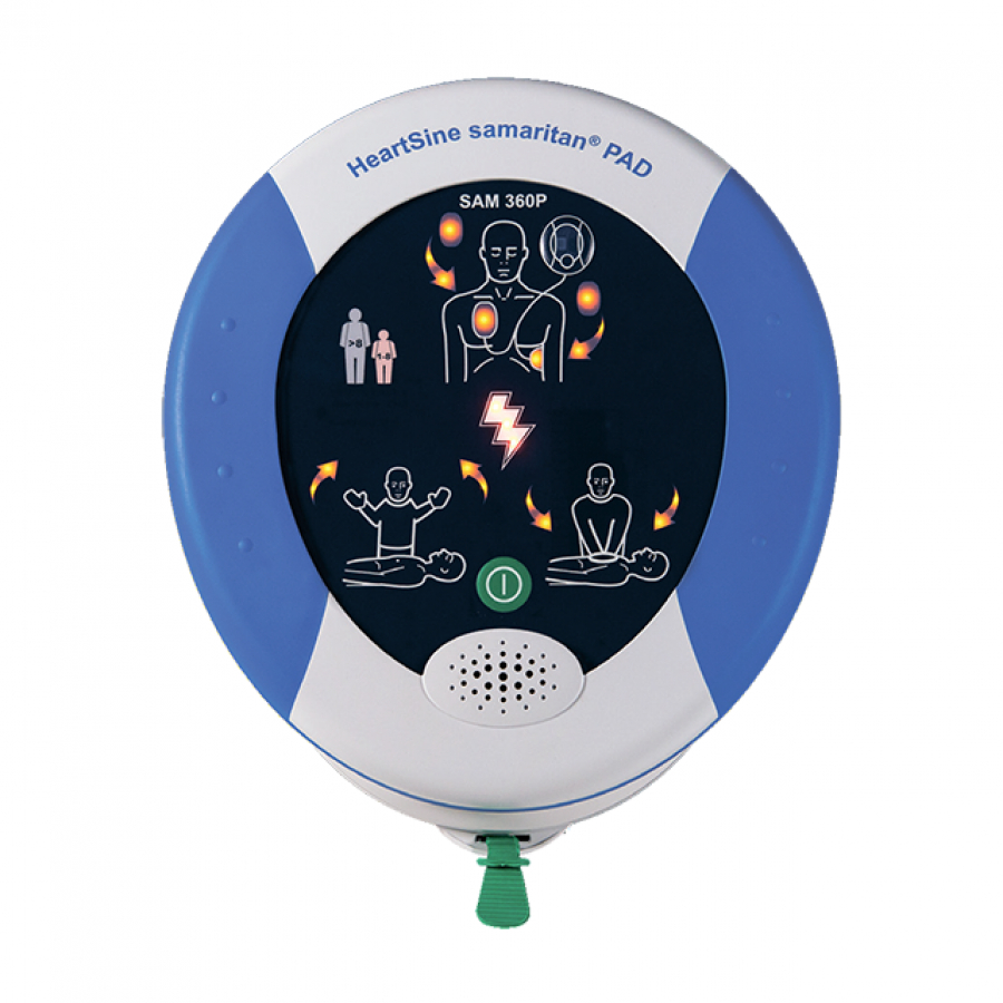 Изображение АВТОМАТИЧЕСКИЙ ДЕФИБРИЛЛЯТОР СО ВСТРОЕННЫМИ ПОДСКАЗКАМИ HEARTSINE SAMARITAN PAD 500P