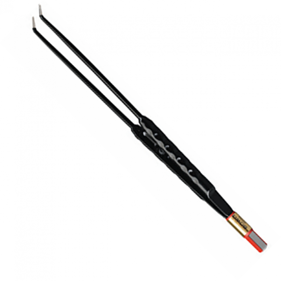 Изображение ПИНЦЕТ БИПОЛЯРНЫЙ С АНТИПРИГАРНЫМ ПОКРЫТИЕМ ПРЯМОЙ (СФЕРИЧЕСКАЯ РУЧКА) С ИЗОГНУТЫМИ КОНЧИКАМИ 225 ММ ШИРИНА БРАНШЕЙ 1 ММ