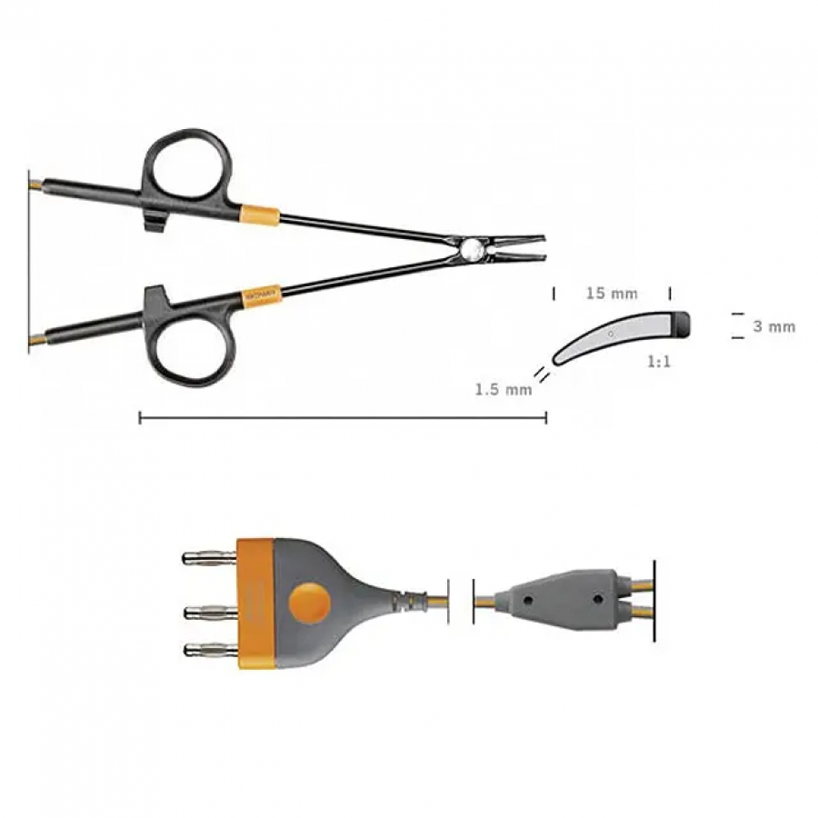 Изображение ЛИГИРУЮЩИЙ ИНСТРУМЕНТ ДЛЯ ОТКРЫТОЙ ХИРУРГИИ TISSUESEAL 16 СМ (АВТОКЛАВИРУЕМЫЙ)
