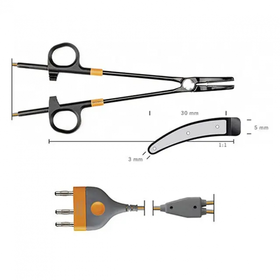 Изображение ЛИГИРУЮЩИЙ ИНСТРУМЕНТ ДЛЯ ОТКРЫТОЙ ХИРУРГИИ TISSUESEAL 23 СМ (АВТОКЛАВИРУЕМЫЙ)