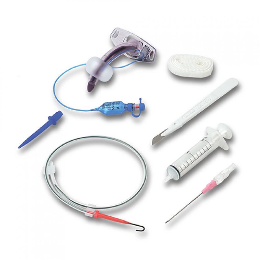 Изображение НАБОРЫ ДЛЯ ТРАХЕОСТОМИИ ПО МЕТОДИКЕ ГРИГГСА ТРУБКА BLUE LINE ULTRA БЕЗ ЗАЖИМА 100/543