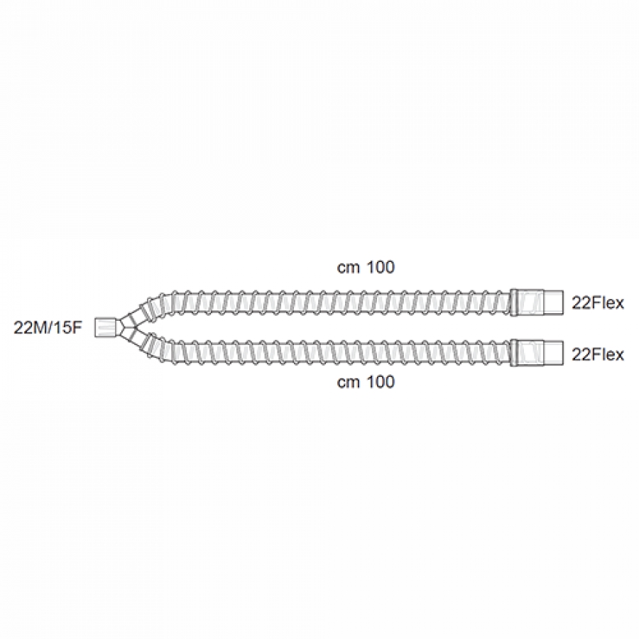Изображение ДЫХАТЕЛЬНЫЕ КОНТУРЫ ПЕДИАТРИЧЕСКИЕ АНЕСТЕЗИОЛОГИЧЕСКИЕ