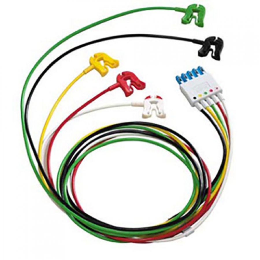 Изображение КАБЕЛЬ ЭКГ НА 5 ОТВЕДЕНИЙ С ЗАЖИМАМИ 989803125851