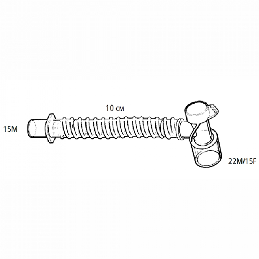 Изображение УГЛОВЫЕ КОННЕКТОРЫ ВЕРТЛЮЖНЫЕ ПВХ С ПОРТОМ ДЛЯ САНАЦИИ
