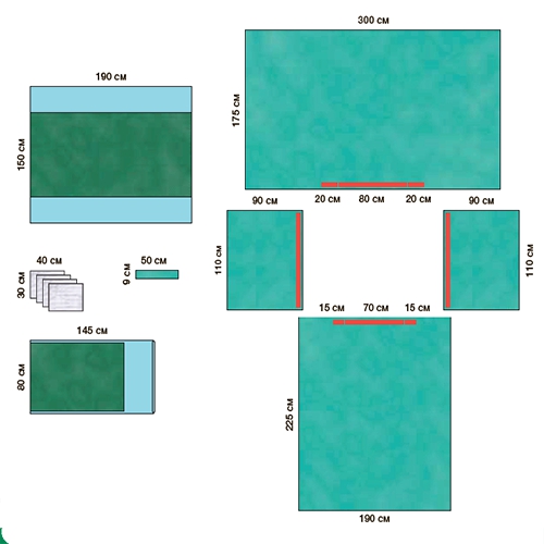 Изображение УНИВЕРСАЛЬНЫЙ КОМПЛЕКТ ОПЕРАЦИОННОГО БЕЛЬЯ СПЕЦИАЛЬНЫЙ