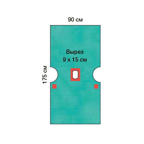 Изображение ПРОСТЫНЯ ХИРУРГИЧЕСКАЯ ДЛЯ ЦИСТОСКОПИИ