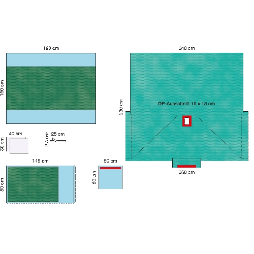Изображение КОМПЛЕКТ ХИРУРГИЧЕСКОГО БЕЛЬЯ ДЛЯ ГИНЕКОЛОГИИ 1