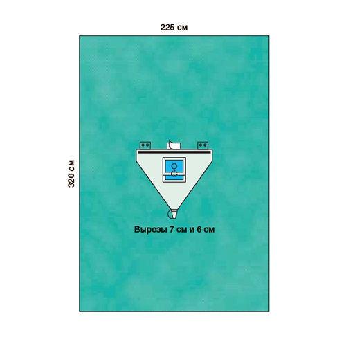 Изображение ПРОСТЫНЯ ДЛЯ АРТРОСКОПИИ ПЛЕЧА С ВСТРОЕННЫМ МЕШКОМ