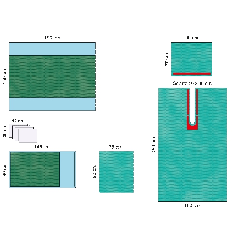 Изображение КОМПЛЕКТЫ ОПЕРАЦИОННОГО БЕЛЬЯ ДЛЯ ОПЕРАЦИИ НА ГОЛОВЕ 1