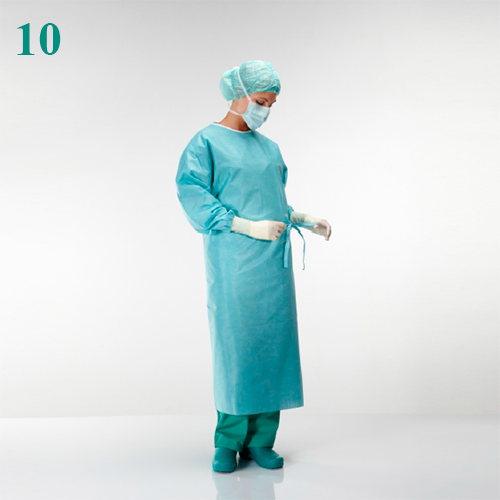 Изображение ХАЛАТ ХИРУРГИЧЕСКИЙ - КАК ПРАВИЛЬНО НАДЕТЬ