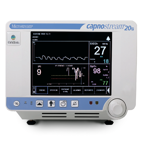 Изображение МОНИТОР ДЫХАТЕЛЬНЫХ ФУНКЦИЙ (КАПНОГРАФ-ПУЛЬСОКСИМЕТР) CAPNOSTREAM 20